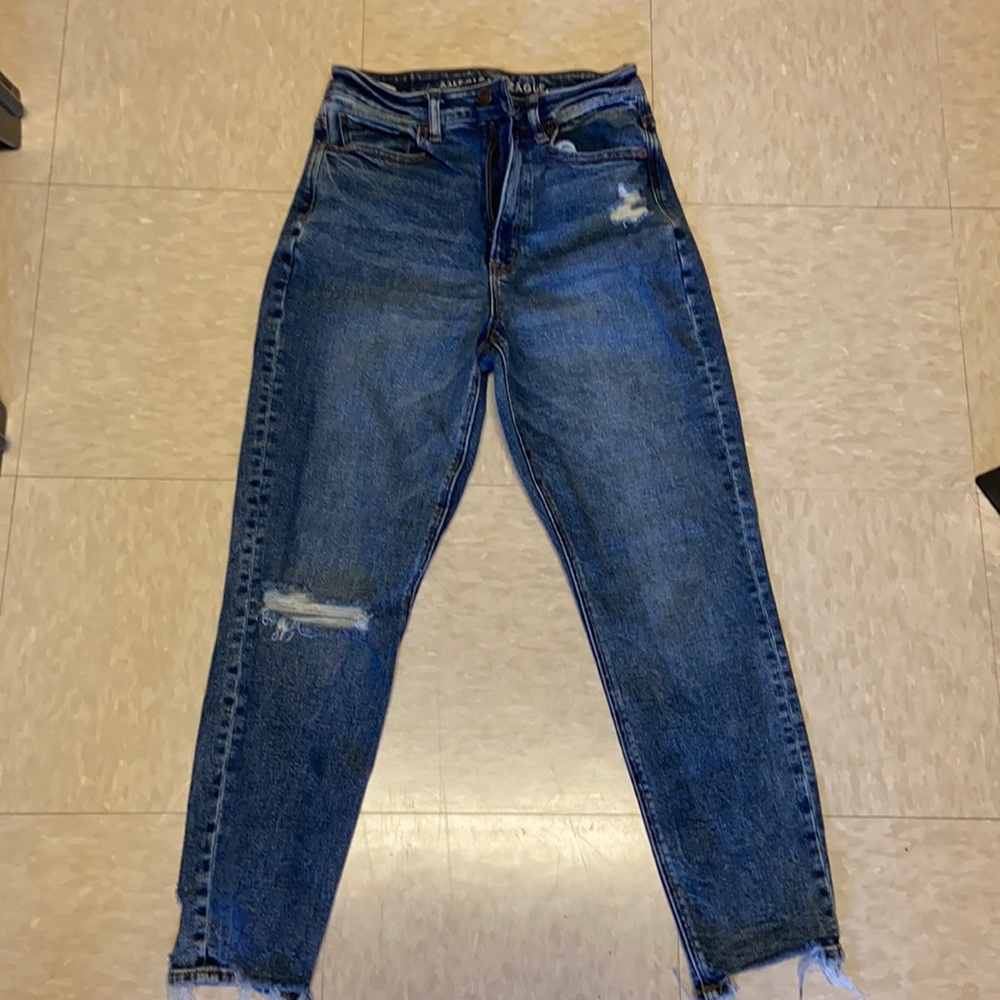American eagle high rise mom jeans
